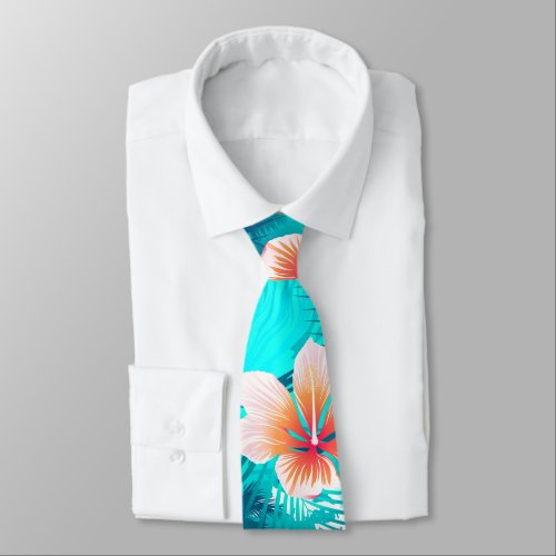 Hibiscus flowers at the beach tie