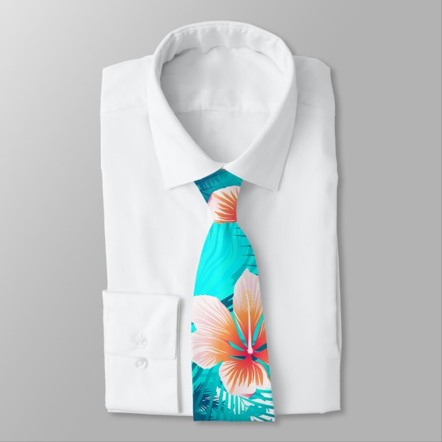 Hibiscus flowers at the beach tie (Tied)