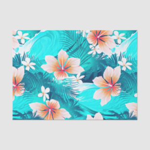 Hibiscus flowers at the beach tissue paper