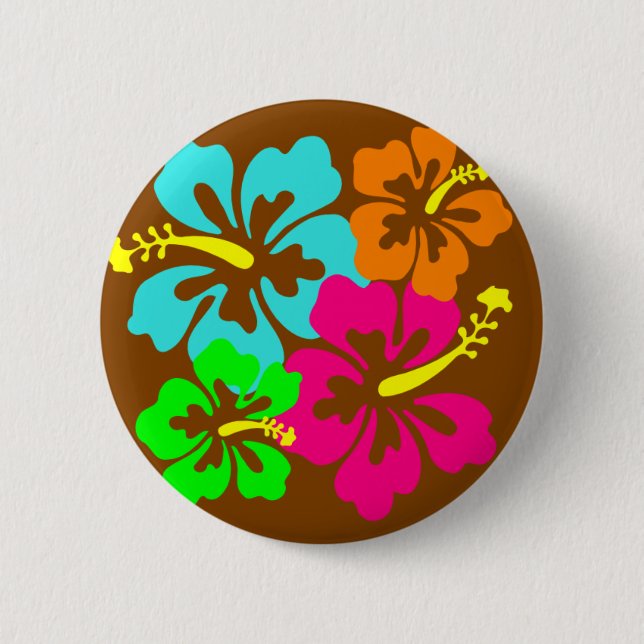 Hibiscus flowers button (Front)