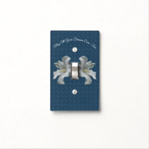 Hibiscus Flowers Dreams Come True Inspirational  Light Switch Cover
