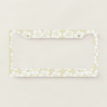 Hibiscus Flowers Exotic Tropical Floral Pattern License Plate Frame<br><div class="desc">Hibiscus Flowers Exotic Tropical Floral Pattern</div>