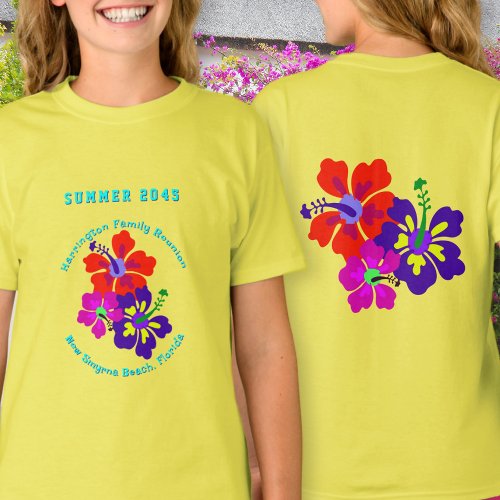 Hibiscus Flowers Family Reunion Keepsake