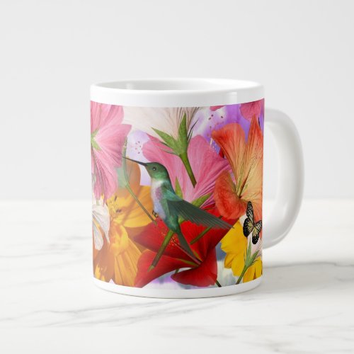 Hibiscus Flowers Jumbo Mug