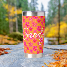 Hibiscus Flowers Orange Personalized Gift
