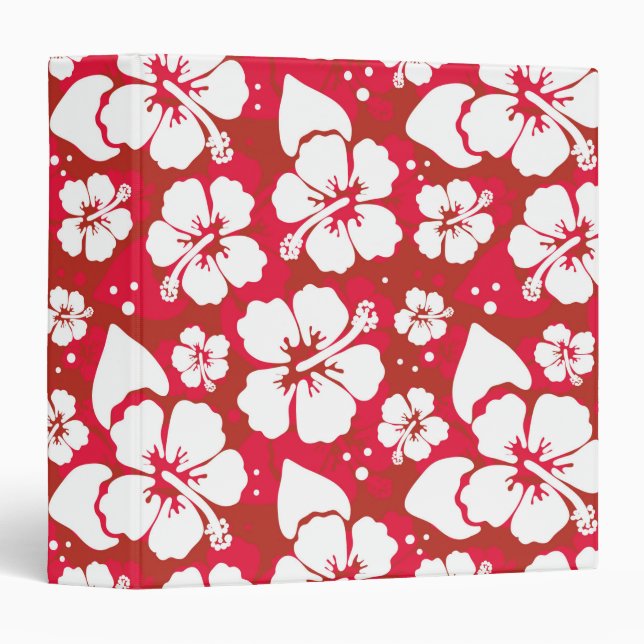 Hibiscus Flowers Pattern Binder (Front/Spine)