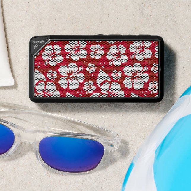Hibiscus Flowers Pattern Bluetooth Speaker (Insitu(Beach))
