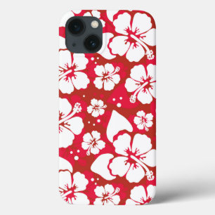 Hibiscus Flowers Pattern iPhone 13 Case