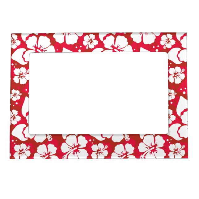 Hibiscus Flowers Pattern Magnetic Frame (Front)