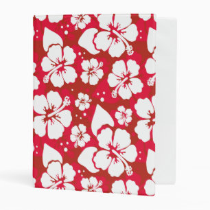 Hibiscus Flowers Pattern Mini Binder