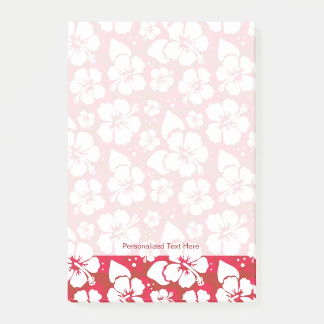 Hibiscus Flowers Pattern Post-it Notes (Front)