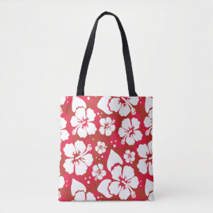 Hibiscus Flowers Pattern Tote Bag