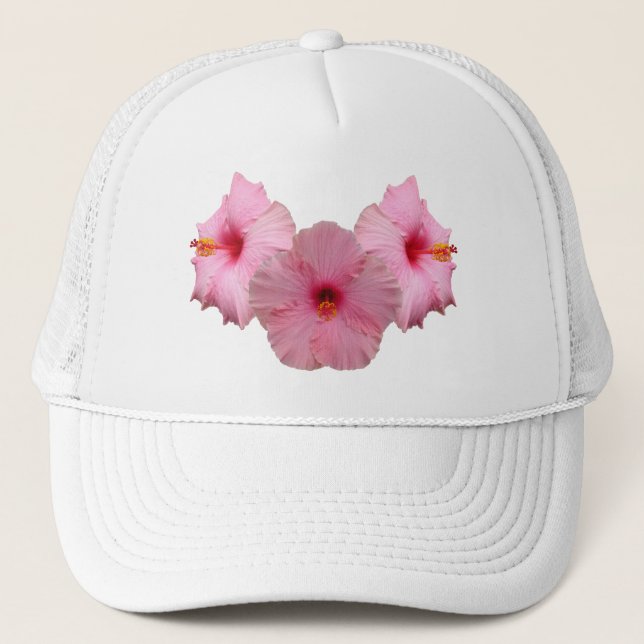 Hibiscus Flowers Trucker Hat (Front)