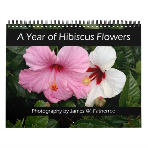 Hibiscus Flowers Wall Calendar by J. Fatherree