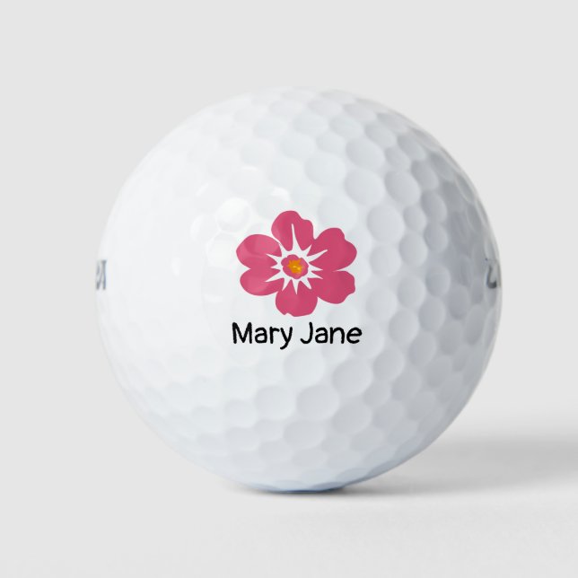 Hibiscus  for Hawaii  Golf Balls (Front)