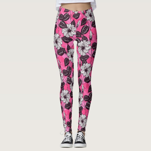 Hibiscus garden 2 leggings (Front)