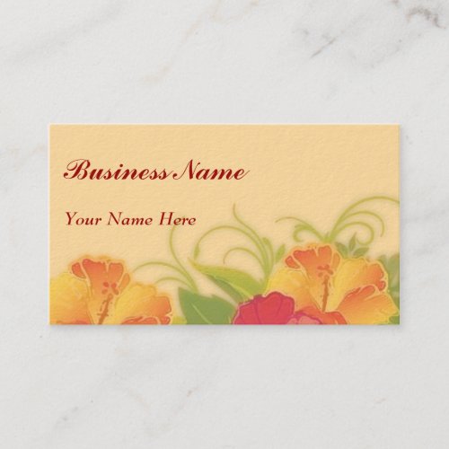 hibiscus garden ~ bc business card templates