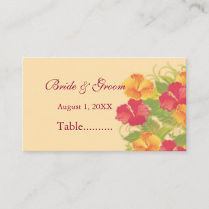 hibiscus garden ~ seating card