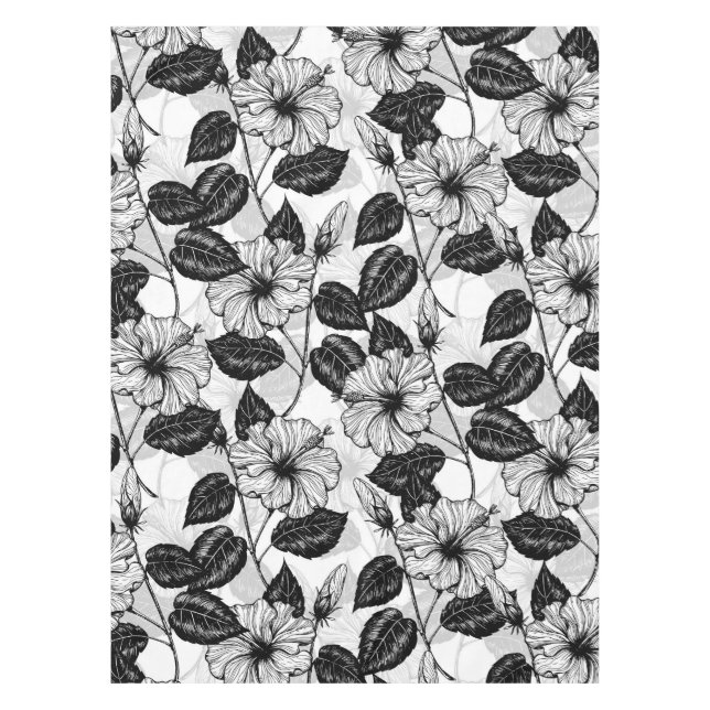 Hibiscus garden tablecloth (Front)