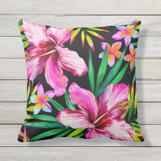 Hibiscus Hawaii Flower Pillow