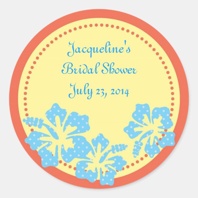 Hibiscus Hawaiian Sticker (Front)