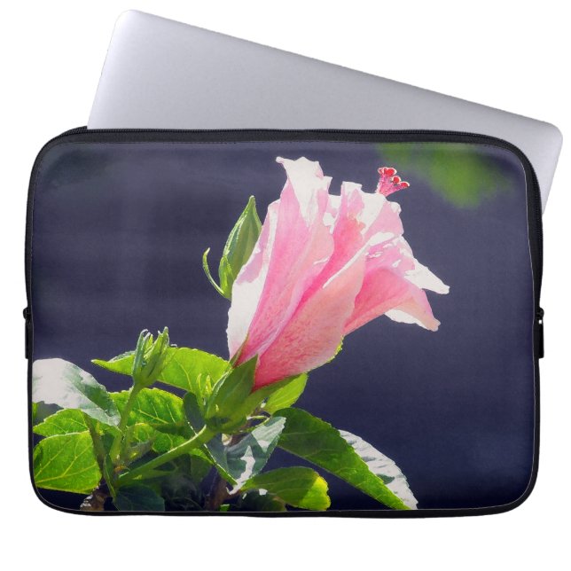 Hibiscus in Bright Sunlight Laptop Sleeve (Front)