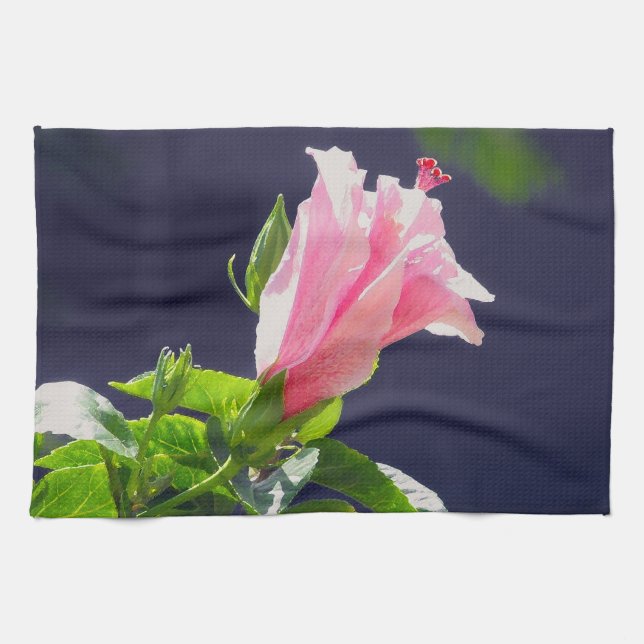 Hibiscus in Bright Sunlight Towel (Horizontal)