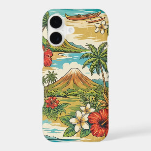 Hibiscus Island Hawaiian Scenic - Brights iPhone 17 Case