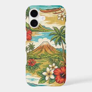 Hibiscus Island Hawaiian Scenic - Brights iPhone 17 Case