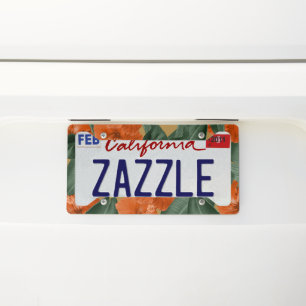 Hibiscus Jungle Leaves Dream #3 #tropical #decor License Plate Frame