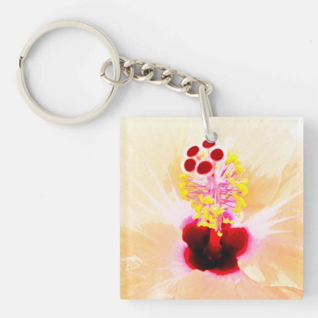 hibiscus keychain (Front)