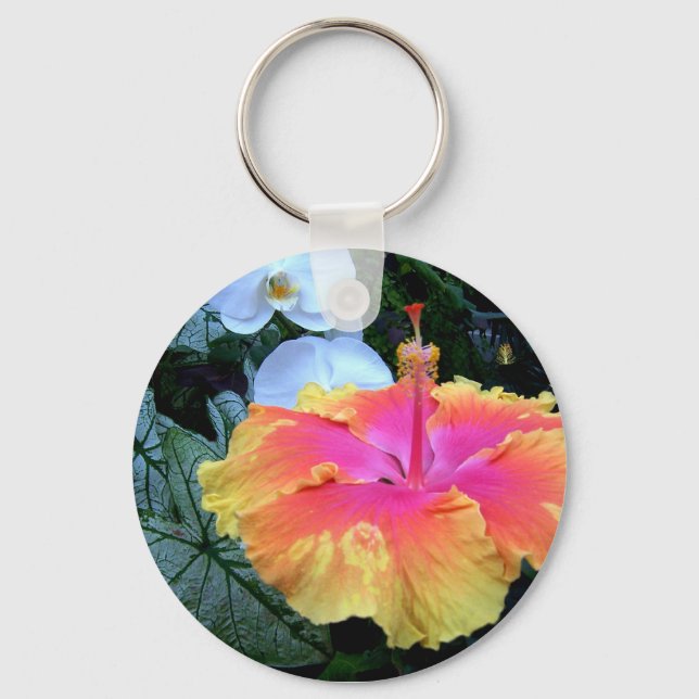 hibiscus keychain (Front)