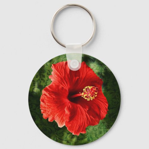 Hibiscus Keychain