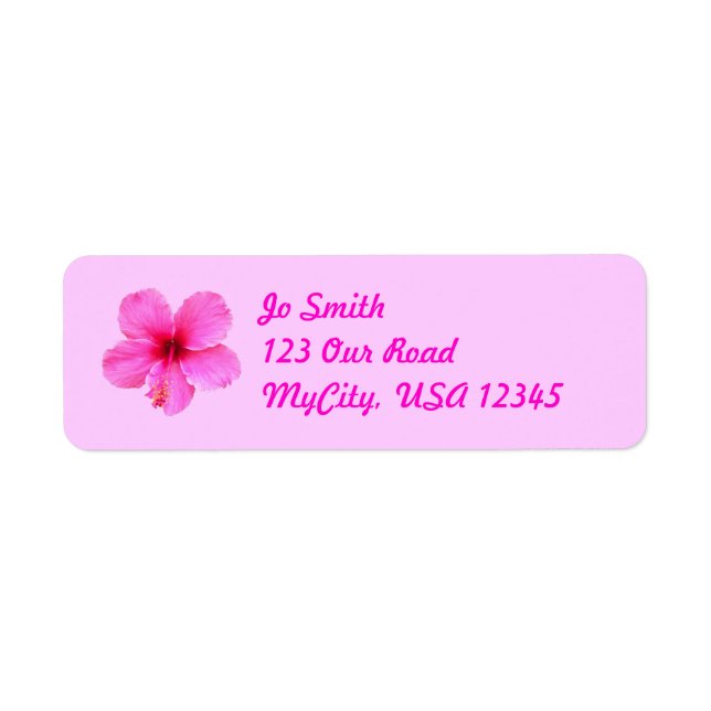 Hibiscus Label (Front)