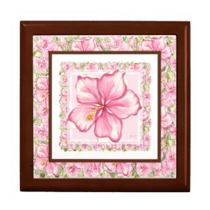 Hibiscus & lace PINK Gift Box