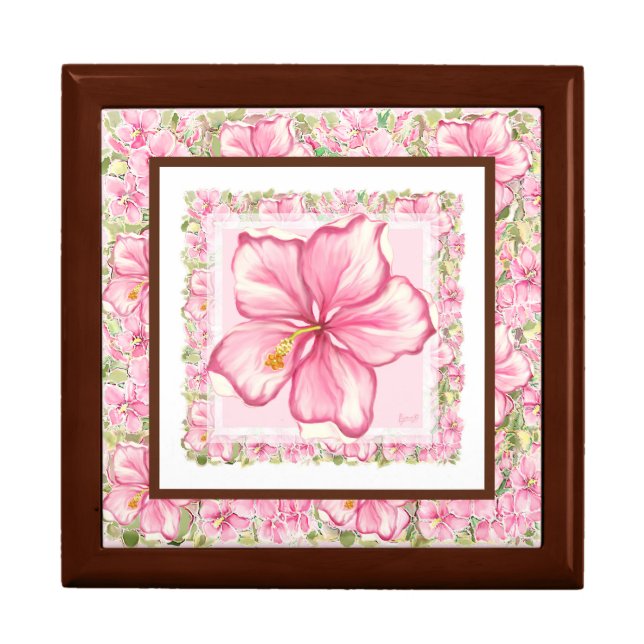 Hibiscus & lace PINK Gift Box (Front)