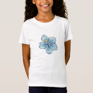 Hibiscus & lace TURQUOISE T-Shirt