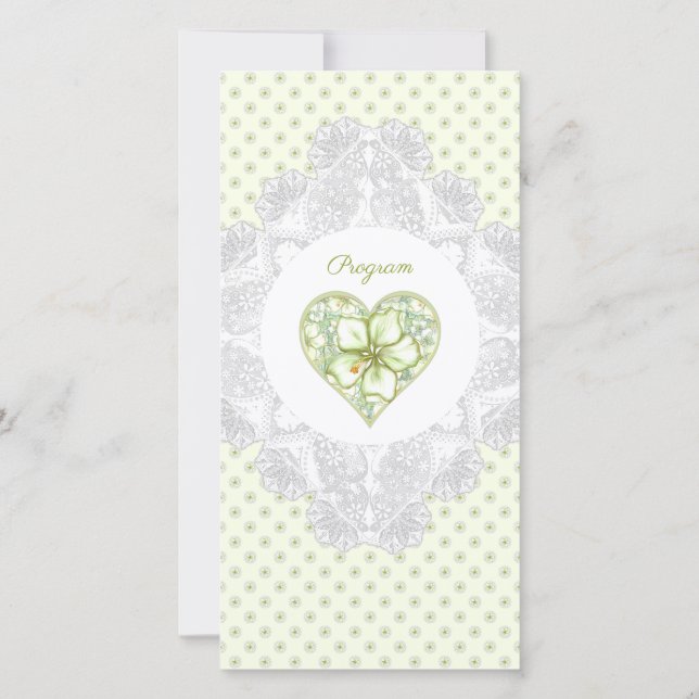 Hibiscus & lace WHITE (Back)