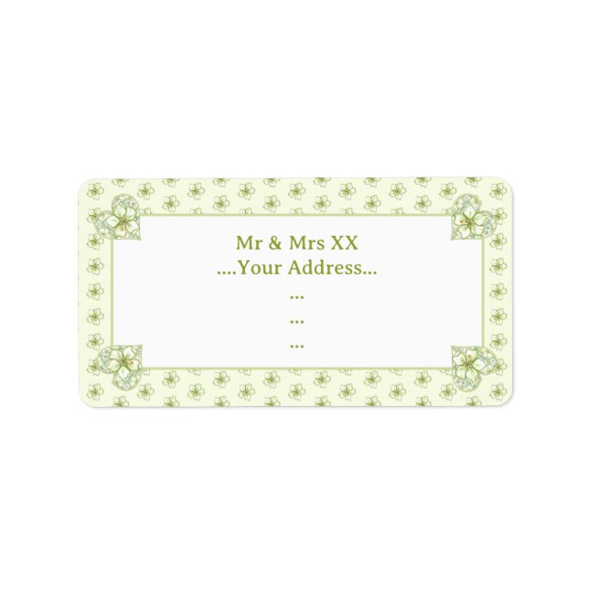 Hibiscus & lace WHITE Label (Front)