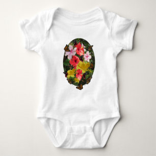 Hibiscus meeting baby bodysuit