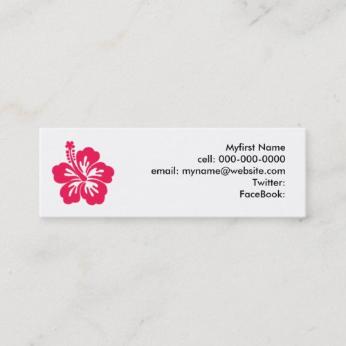 Hibiscus Business Card Templates