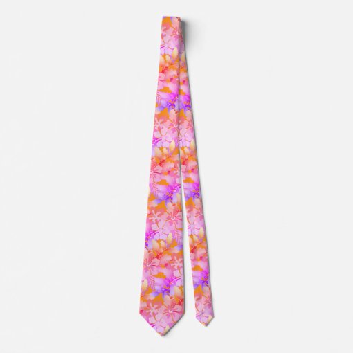 hawaiian print tie