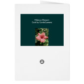 Hibiscus Note Card (Back)
