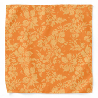 Hibiscus Pareau Distressed Hawaiian Bandana