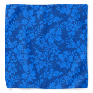 Hibiscus Pareau Distressed Hawaiian Bandana