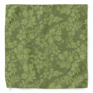 Hibiscus Pareau Distressed Hawaiian Bandana