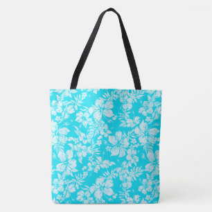 Hibiscus Pareau Distressed Hawaiian Beach Bag