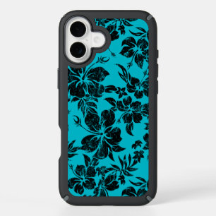 Hibiscus Pareau Distressed Hawaiian iPhone 16 Plus Case