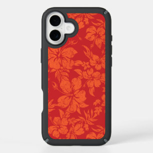 Hibiscus Pareau Distressed Hawaiian iPhone 16 Plus Case