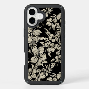 Hibiscus Pareau Distressed Hawaiian iPhone 16 Plus Case